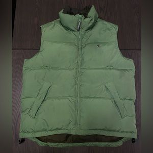 Tommy Hilfiger Green Down Vest Size M